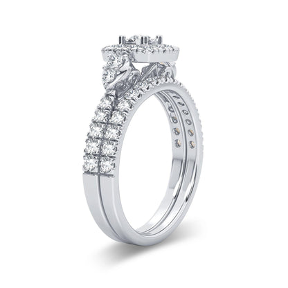 14K 1.00CT Diamond Bridal Ring - Johnny Dang & Co