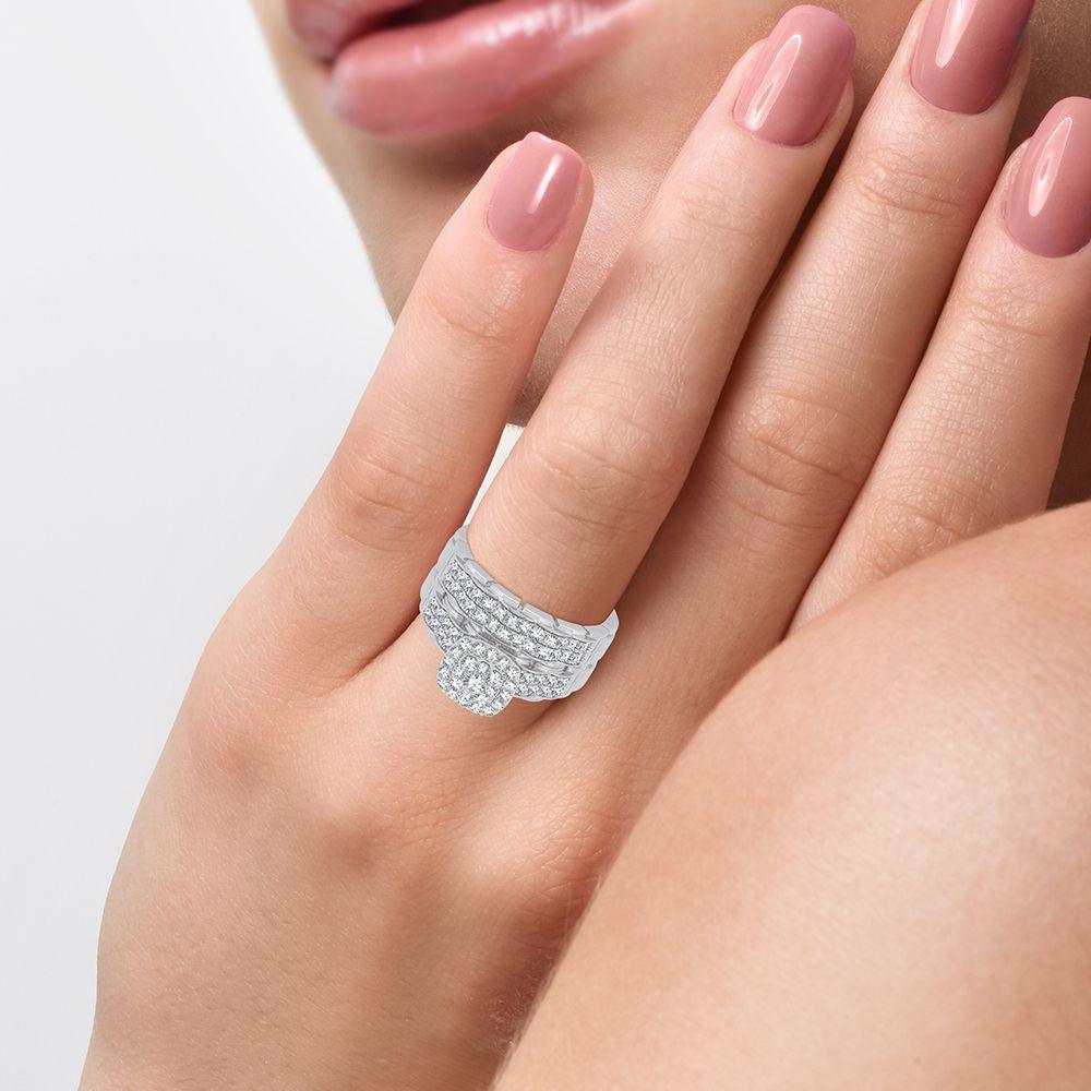 14K 1.25CT Diamond Trio Set - Johnny Dang & Co