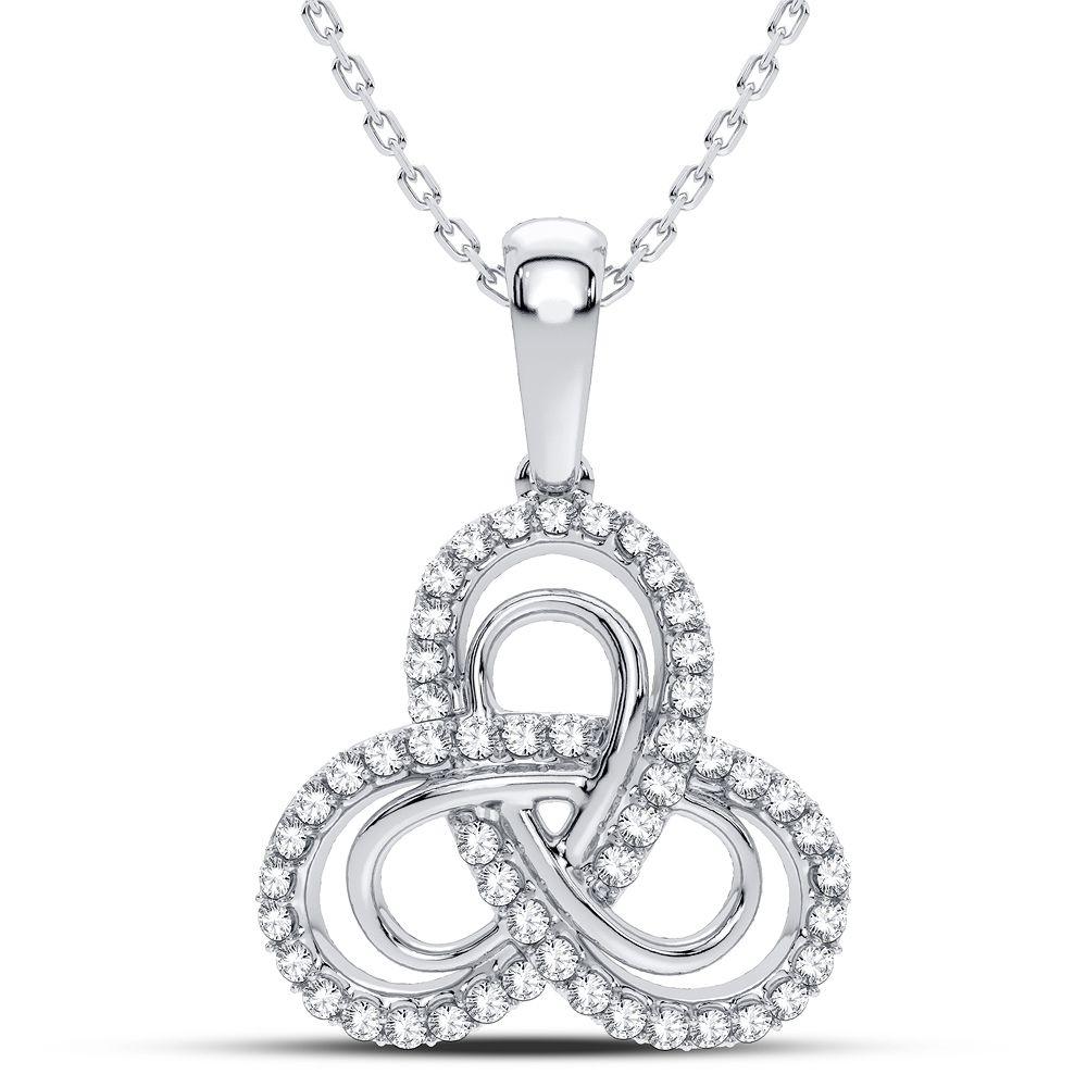 14K 0.25CT DIAMOND PENDANT - Johnny Dang & Co