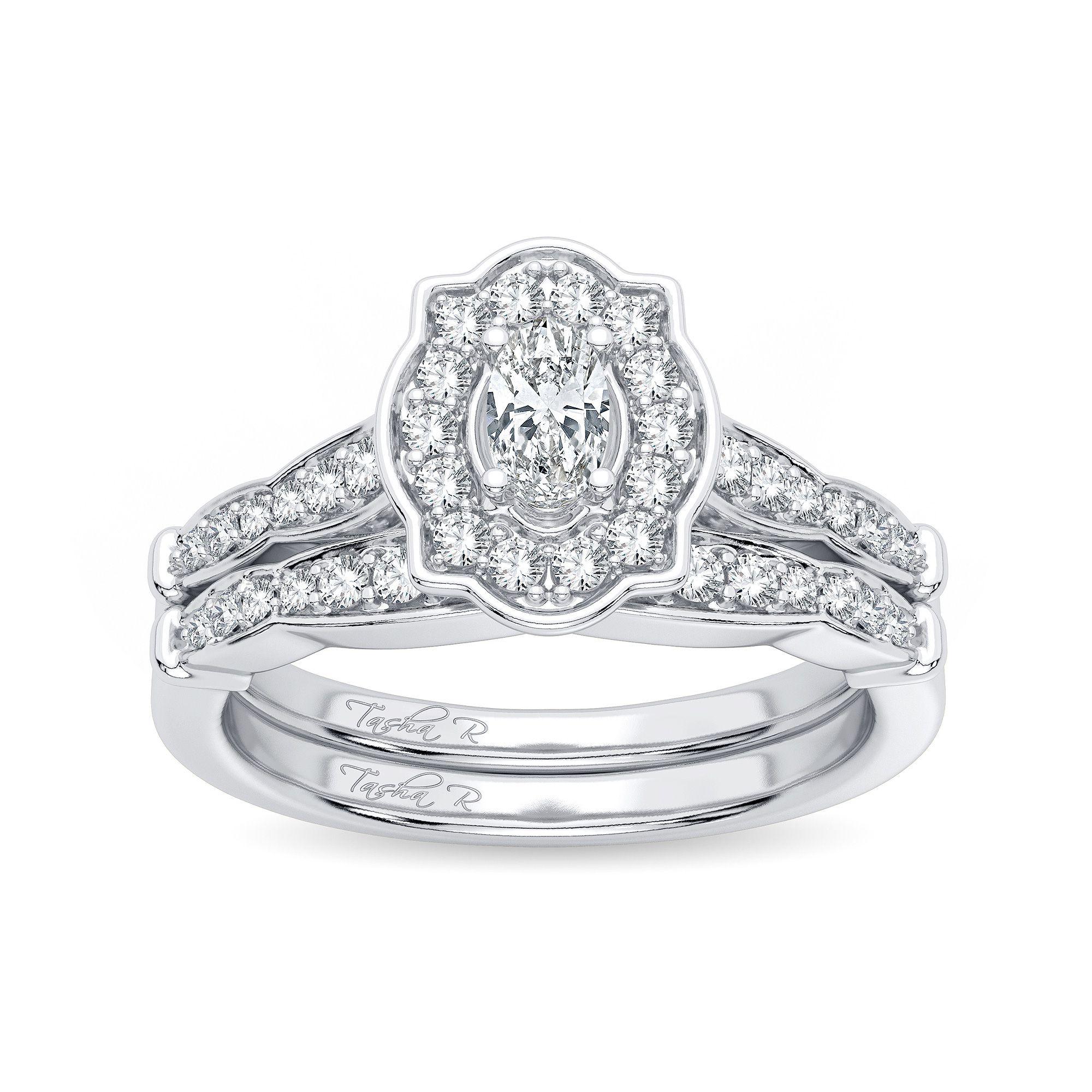 14k 0.50ct Diamond Bridal Ring - Johnny Dang & Co