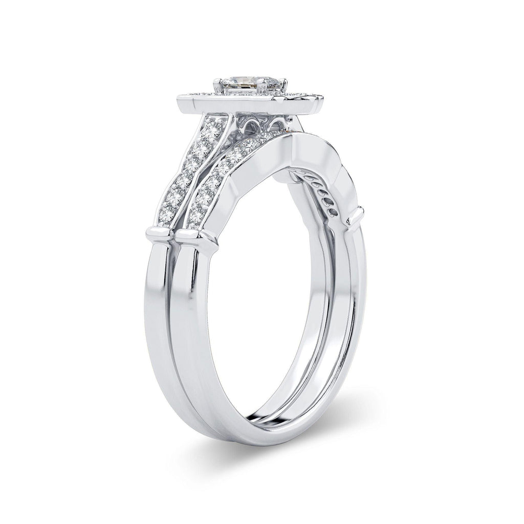 14k 0.50ct Diamond Bridal Ring - Johnny Dang & Co