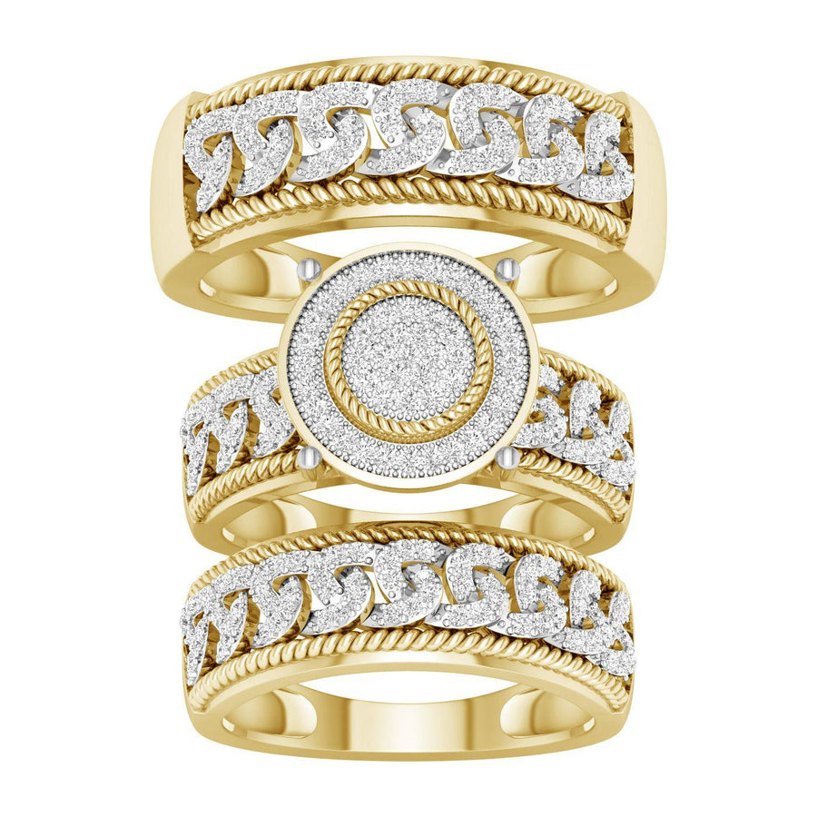 10K 0.65CT DIAM TRIO SET - Johnny Dang & Co