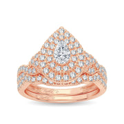 14K 1.00CT Diamond Bridal Ring - Johnny Dang & Co