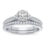 14K 0.60CT Diamond Bridal Ring - Johnny Dang & Co
