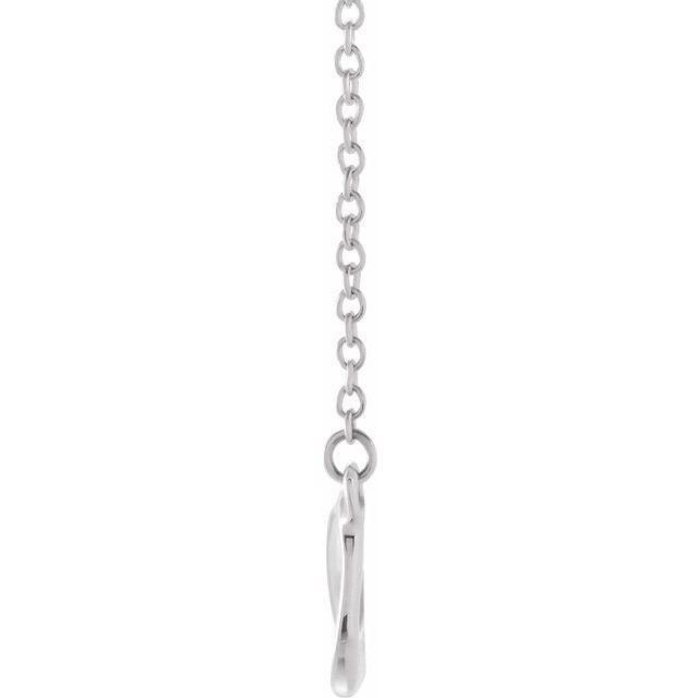 JDSP-85947 14K White Infinity-Inspired 18" Necklace - Johnny Dang & Co