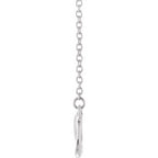 JDSP-85947 14K White Infinity-Inspired 18" Necklace - Johnny Dang & Co