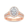 14K 1.00CT Diamond Bridal Ring - Johnny Dang & Co