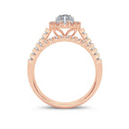 14K 1.00CT Diamond Bridal Ring - Johnny Dang & Co