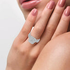 14K 1.00CT Diamond bridal set - Johnny Dang & Co