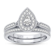 14K 0.50CT Diamond Bridal Ring - Johnny Dang & Co