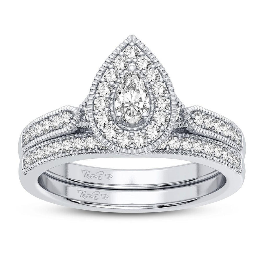 14K 0.50CT Diamond Bridal Ring - Johnny Dang & Co