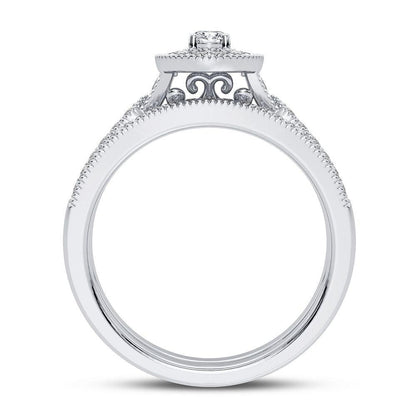 14K 0.50CT Diamond Bridal Ring - Johnny Dang & Co