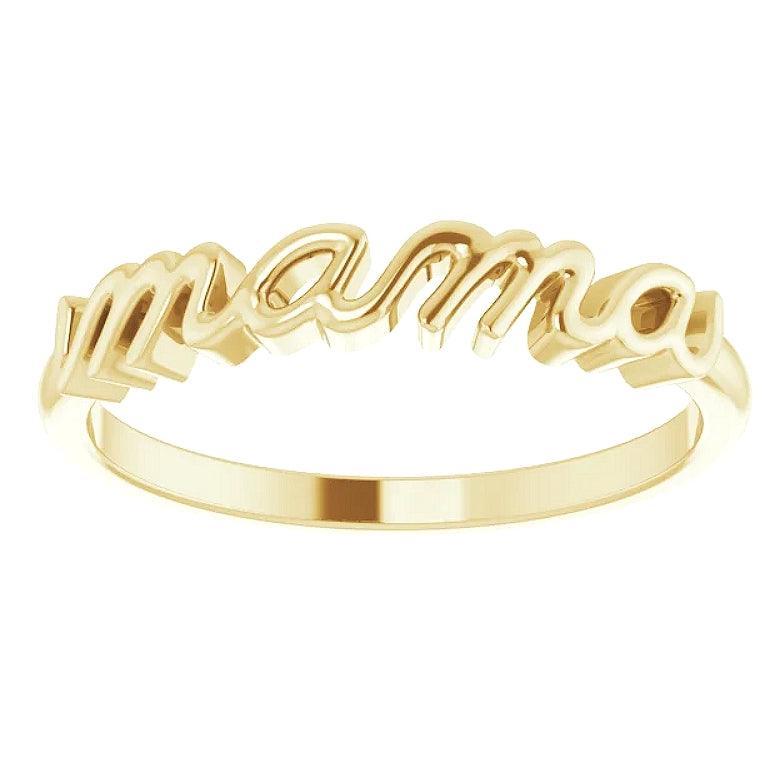 JDTKSP-57739- 14K Mama Ring - Johnny Dang & Co