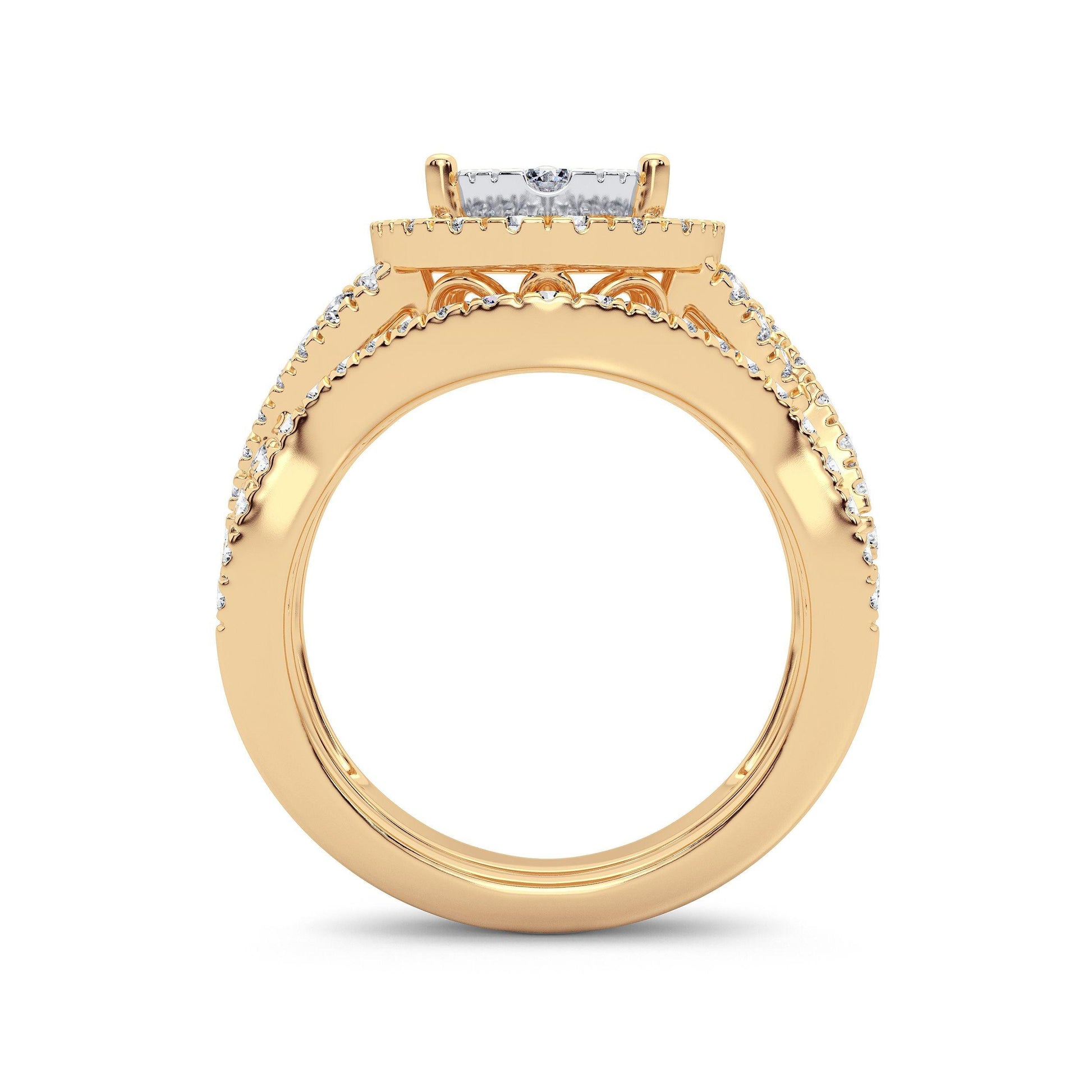 14K 1.50CT Diamond Bridal Ring - Johnny Dang & Co