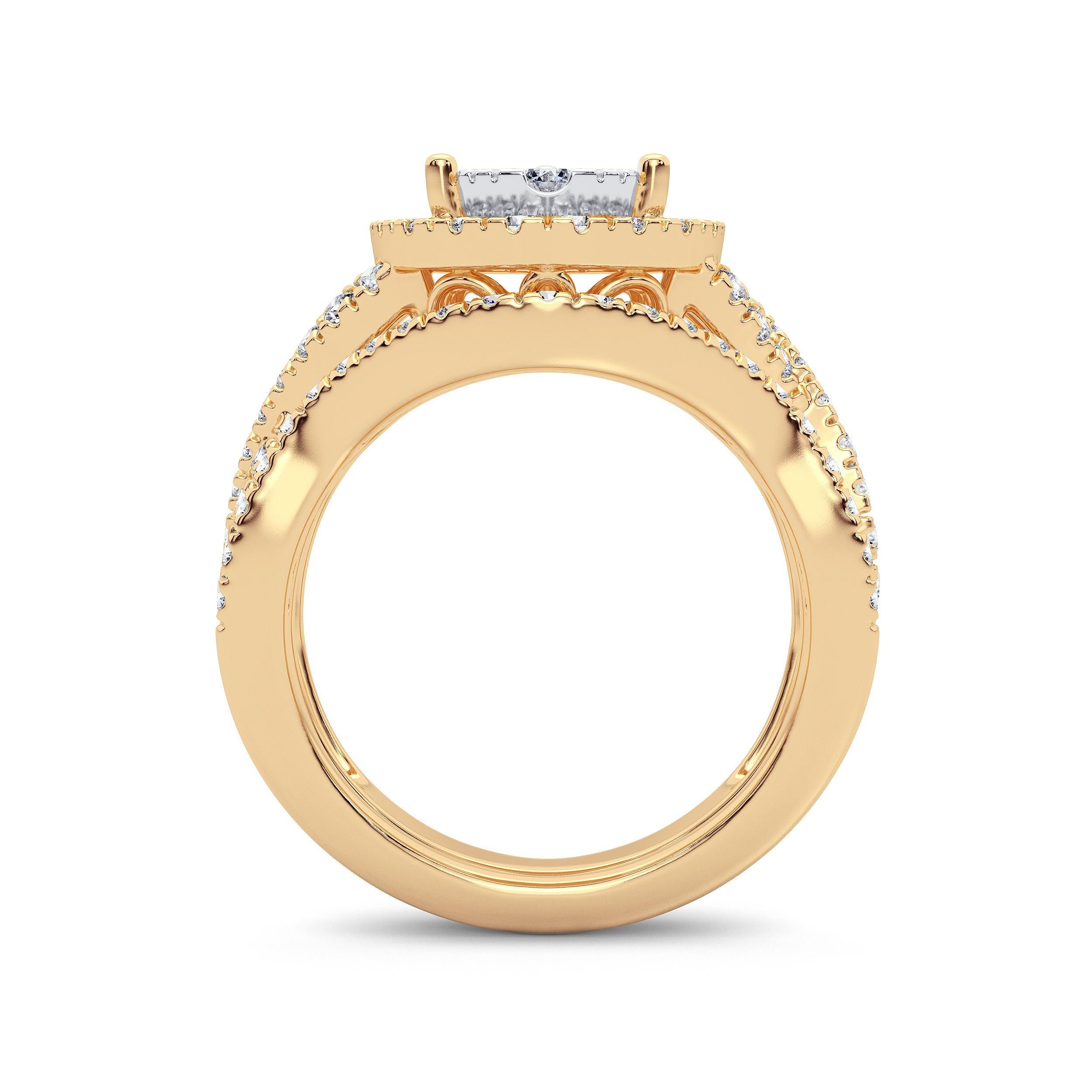 14K 1.50CT Diamond Bridal Ring - Johnny Dang & Co