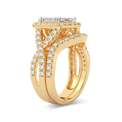 14K 2.00CT Diamond Bridal Ring - Johnny Dang & Co