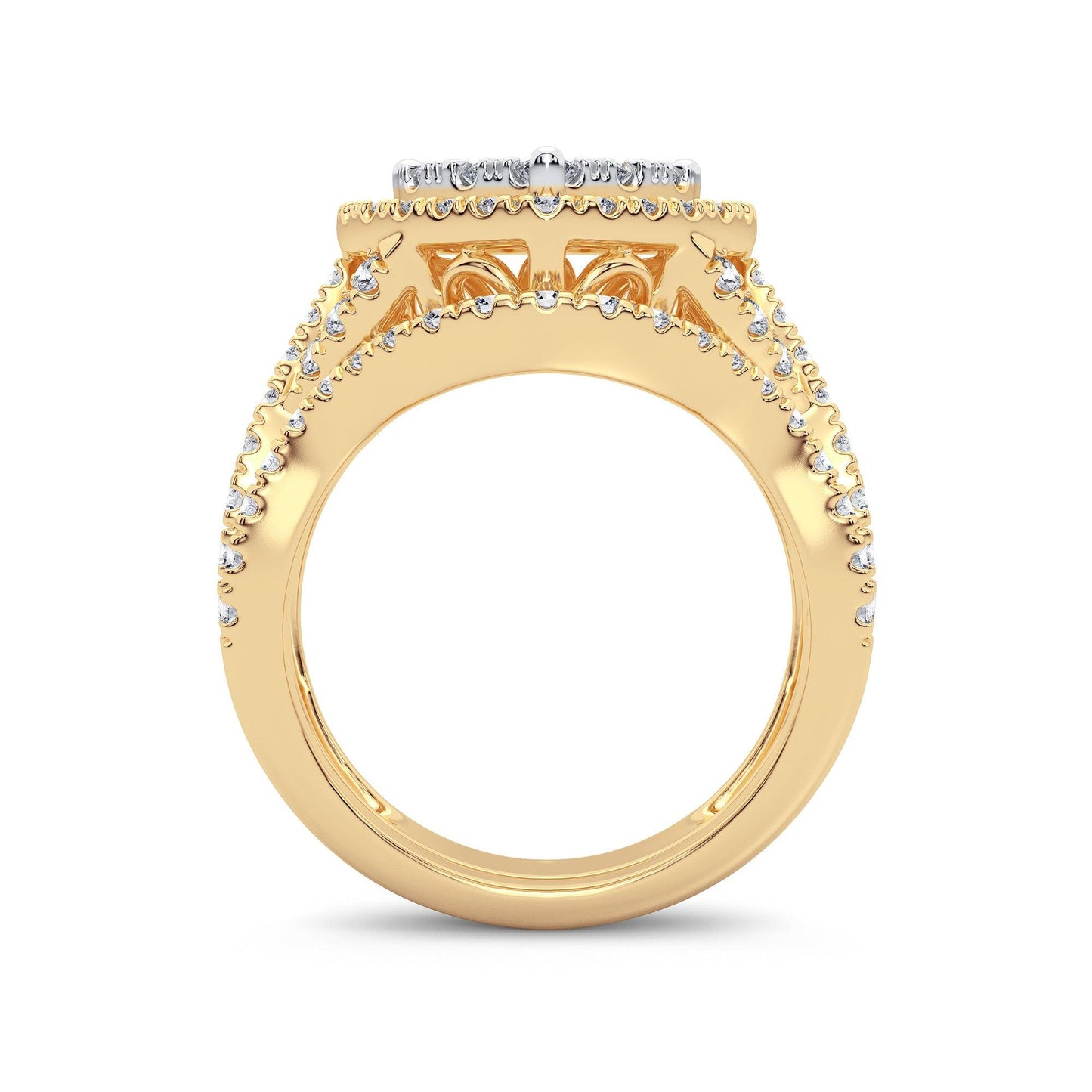 14K 2.00CT Diamond Bridal Ring - Johnny Dang & Co