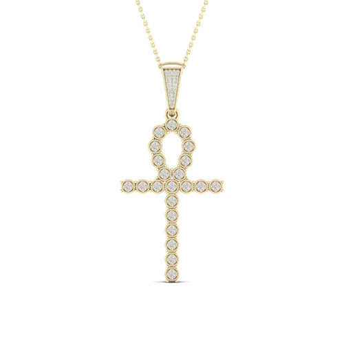 10K 0.38CT Diamond Pendant - Johnny Dang & Co