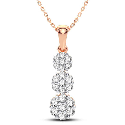 14K 0.75CT Diamond Pendant - Johnny Dang & Co