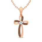 14K 0.14ct Diamond Pendant - Johnny Dang & Co