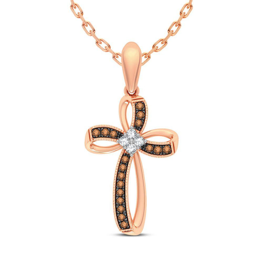 14K 0.14ct Diamond Pendant - Johnny Dang & Co