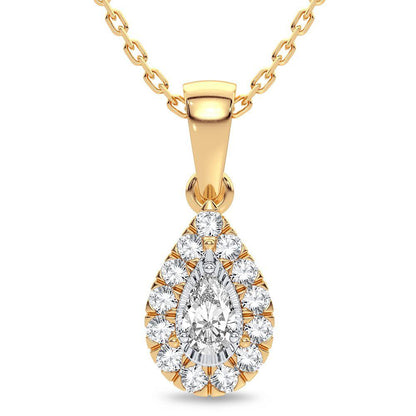 14K 0.25CT Diamond Pendant - Johnny Dang & Co