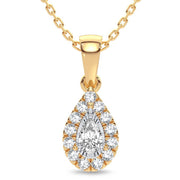 14K 0.25CT Diamond Pendant - Johnny Dang & Co