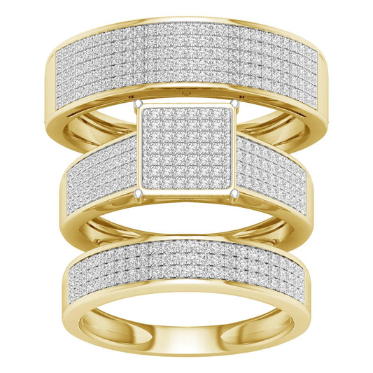 10K 1.00ct Diamond Trio Set - Johnny Dang & Co