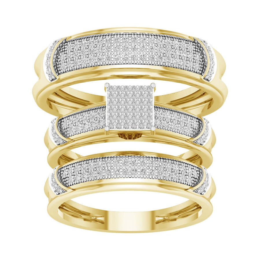 10K 0.50ct Diamond Trio Set - Johnny Dang & Co