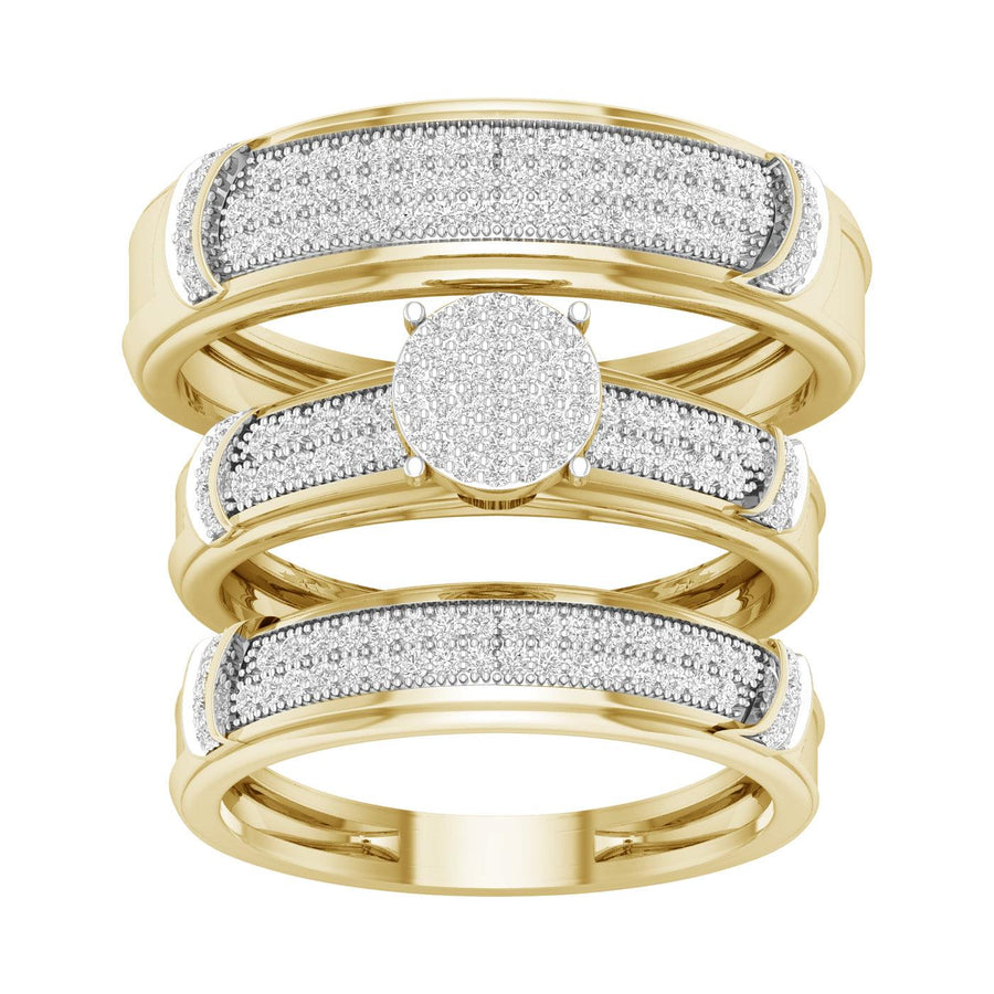 10K 0.50ct Diamond Trio Set - Johnny Dang & Co
