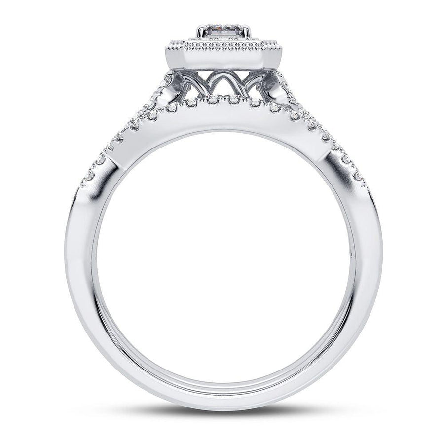 14K 0.50CT Diamond Bridal Ring - Johnny Dang & Co