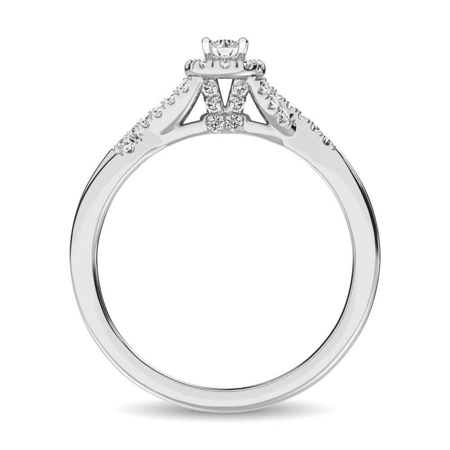 Diamond 1/4 ct tw Round Cut Engagement Ring - Johnny Dang & Co