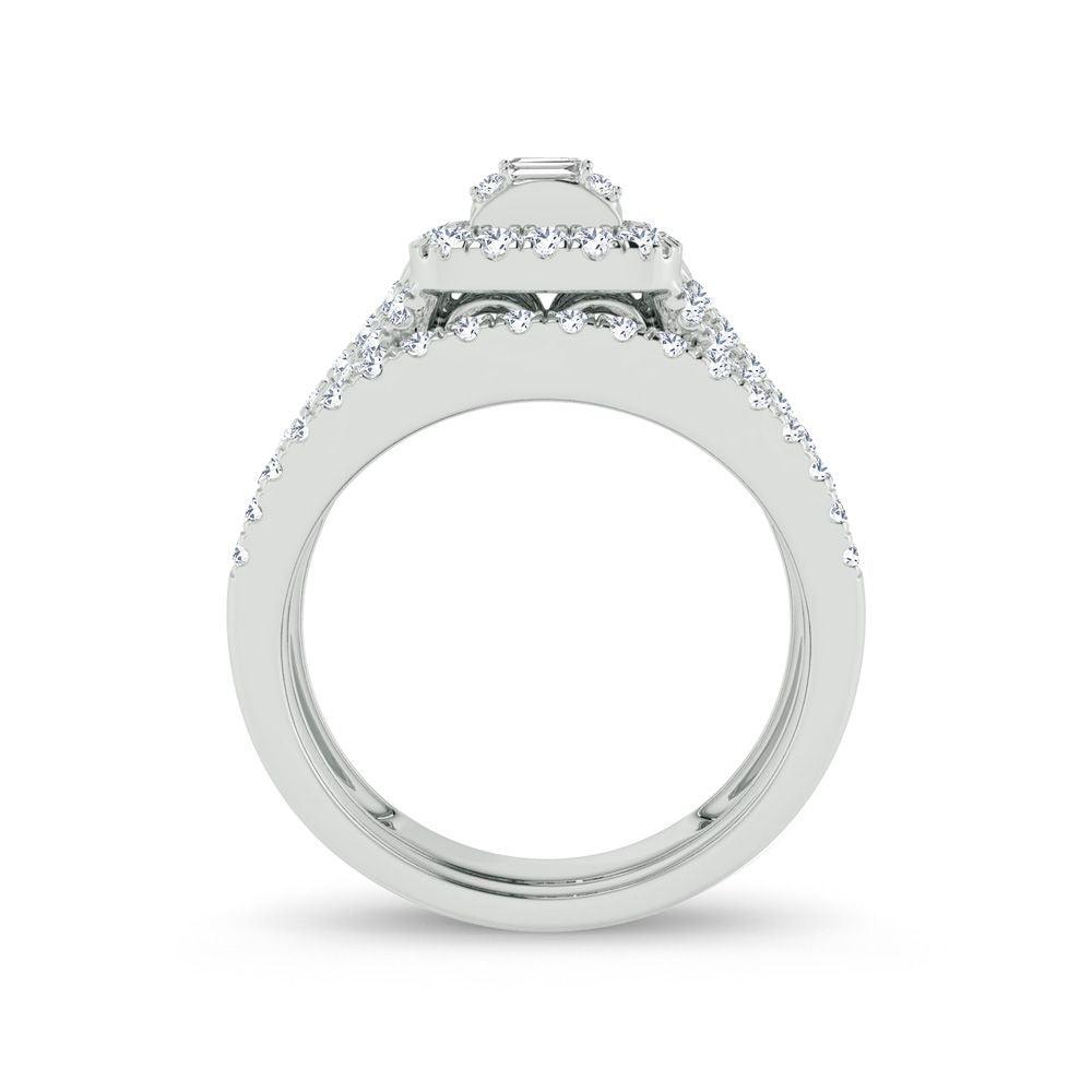 14K 1.00ct Diamond Bridal Ring - Johnny Dang & Co