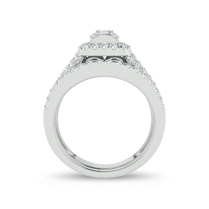 14K 1.00ct Diamond Bridal Ring - Johnny Dang & Co
