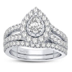 14K 1.50CT DIAMOND BRIDAL RING - Johnny Dang & Co