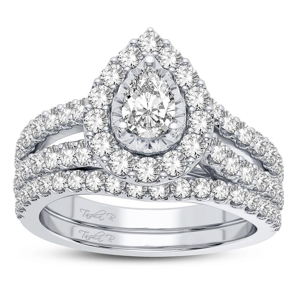 14K 1.50CT DIAMOND BRIDAL RING - Johnny Dang & Co