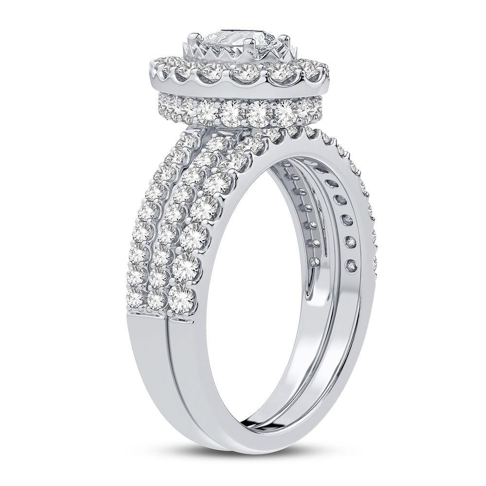14K 1.50CT DIAMOND BRIDAL RING - Johnny Dang & Co