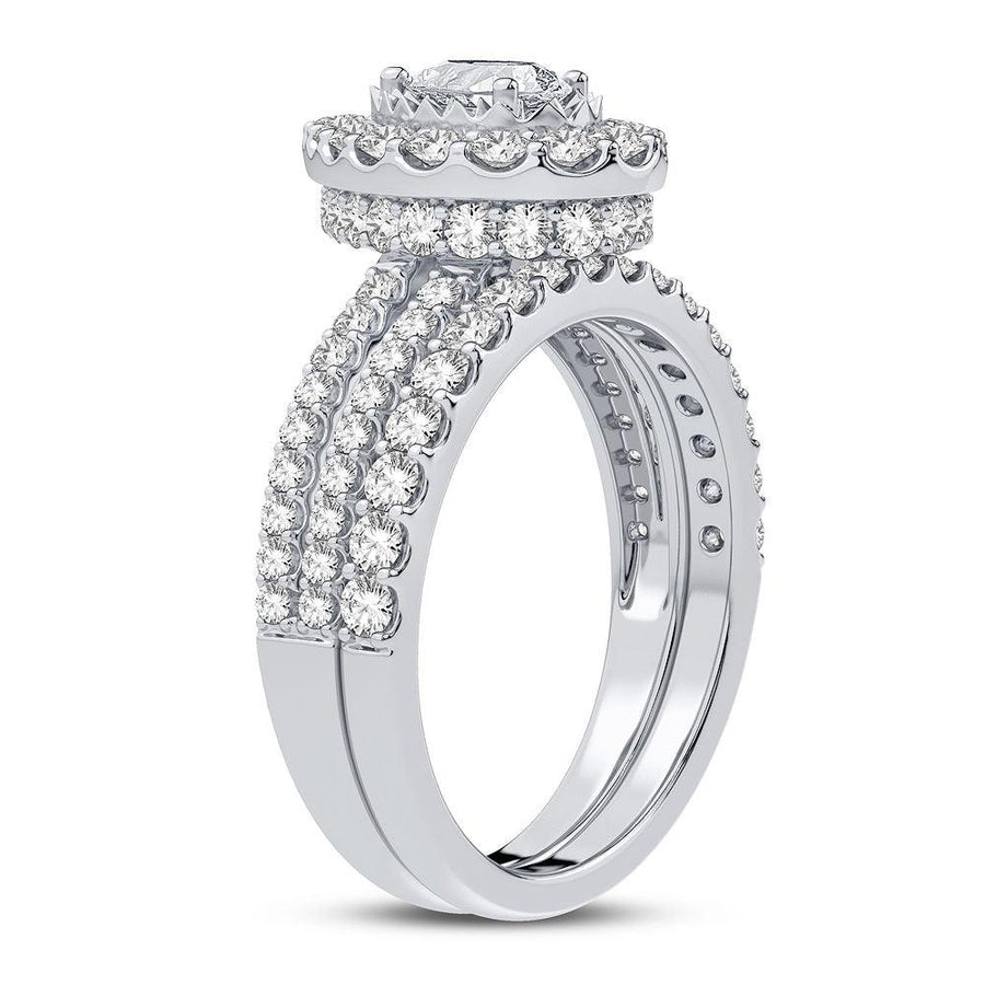 14K 1.50CT DIAMOND BRIDAL RING - Johnny Dang & Co