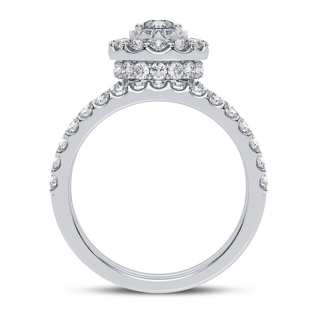 14K 1.50CT DIAMOND BRIDAL RING - Johnny Dang & Co