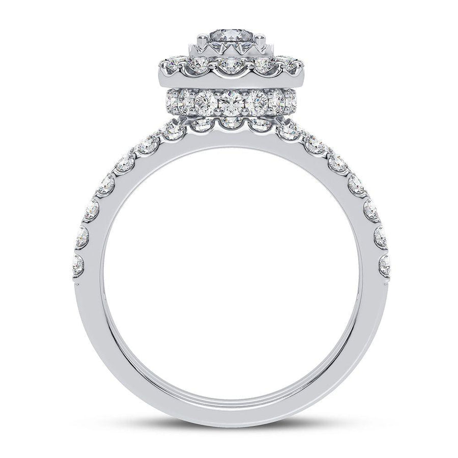 14K 1.50CT DIAMOND BRIDAL RING - Johnny Dang & Co