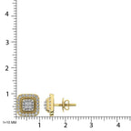 JDTK-61833Y-E- 0.75 CTTW Diamond Stud Custom Earrings - Johnny Dang & Co
