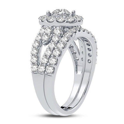 10K 1.75CT DIAMOND BRIDAL RING - Johnny Dang & Co