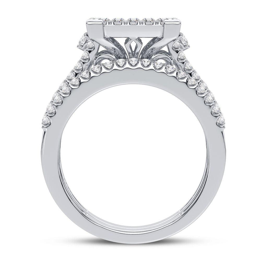 10K 1.00CT DIAMOND BRIDAL RING - Johnny Dang & Co