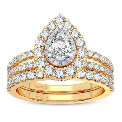 14K 1.50CT DIAMOND BRIDAL RING - Johnny Dang & Co