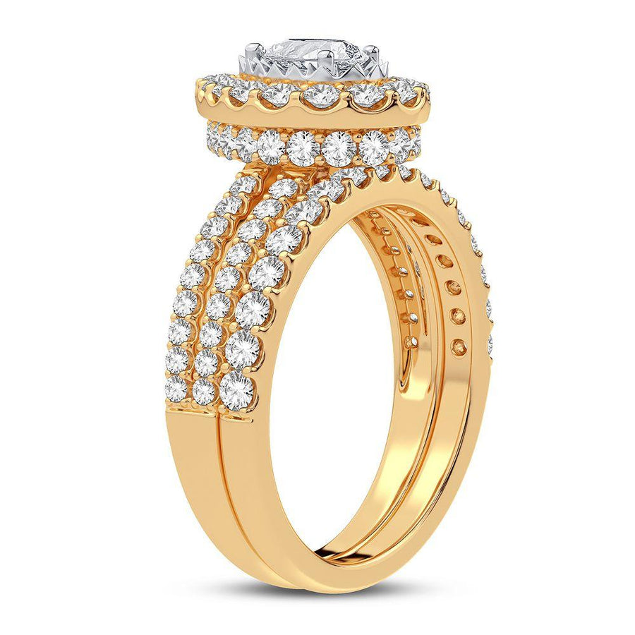 14K 1.50CT DIAMOND BRIDAL RING - Johnny Dang & Co