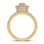 14K 1.50CT DIAMOND BRIDAL RING - Johnny Dang & Co