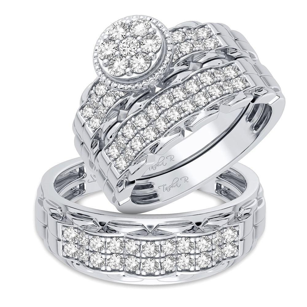 14K 1.00CT DIAMOND TRIO SET - Johnny Dang & Co