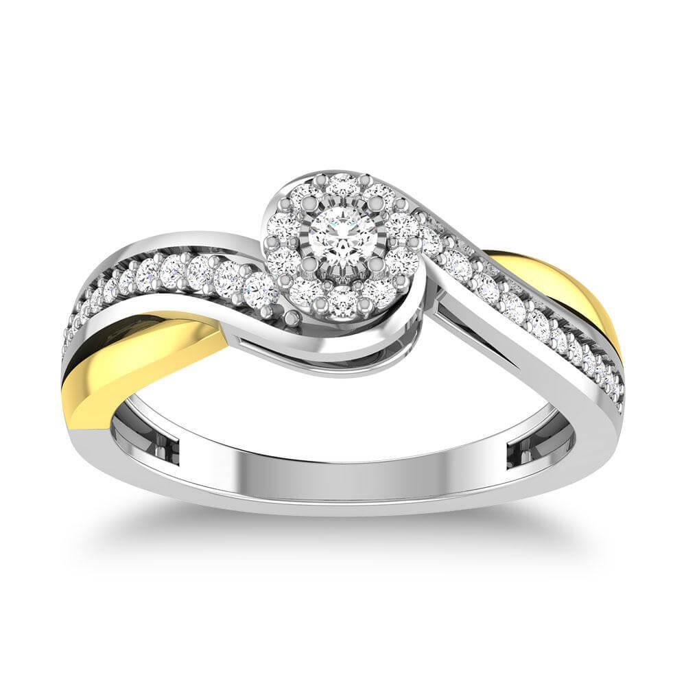 JDTK- 62183- Diamond Twisted Ring - Johnny Dang & Co