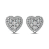 JDTK-62388W-E-P22-58 Diamond 3/4 ct tw Heart Earrings in 14K Gold - Johnny Dang & Co