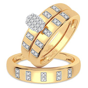 10K 0.15CT DIAMOND TRIO SET - Johnny Dang & Co